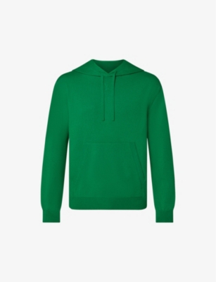 Logo-embossed crewneck cashmere and silk-blend hoody(9437971)