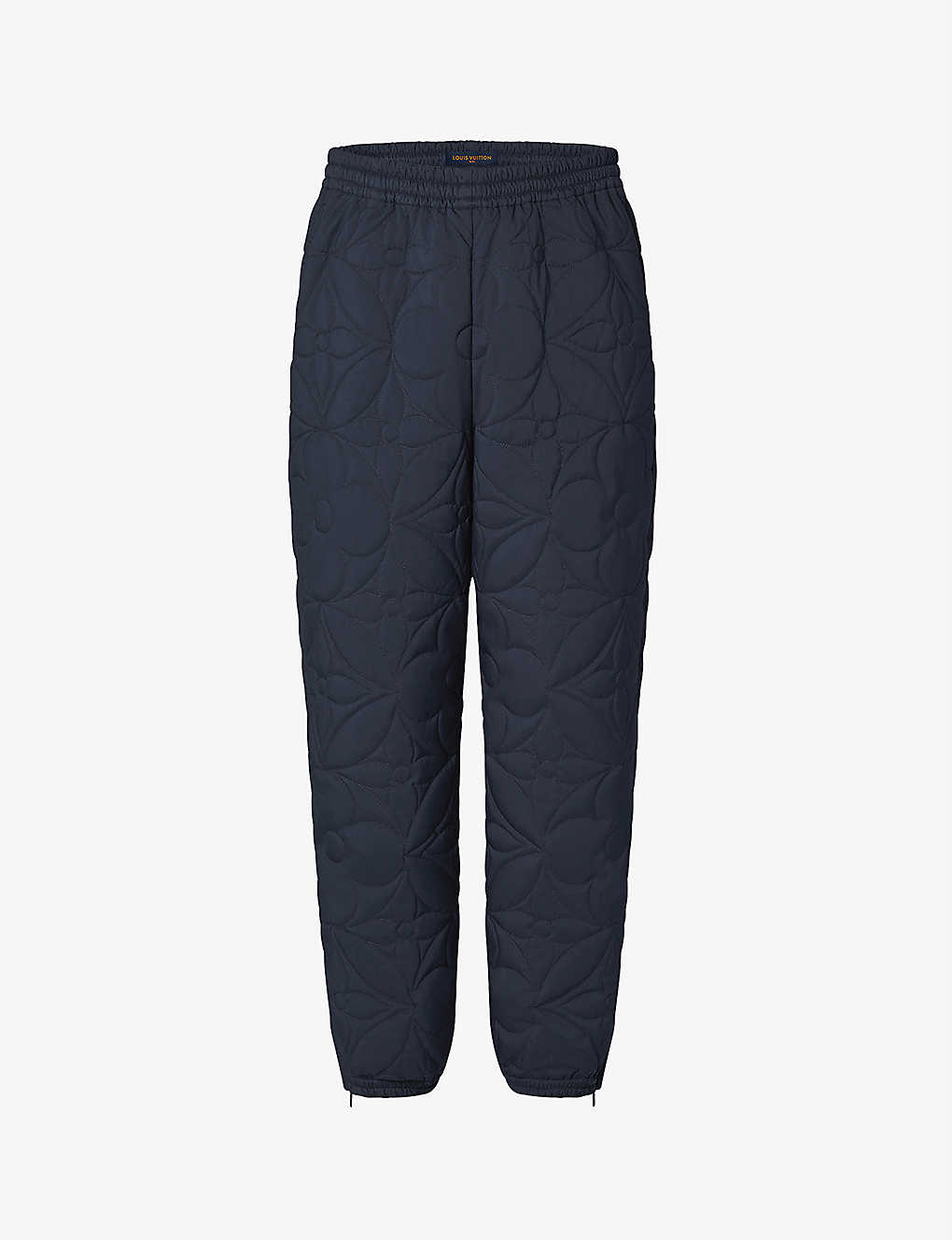 Floral quilted stretch-woven jogging bottoms(9438019)