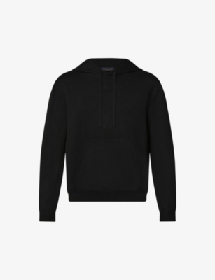 Logo-embossed crewneck cashmere and silk-blend hoody(9437983)