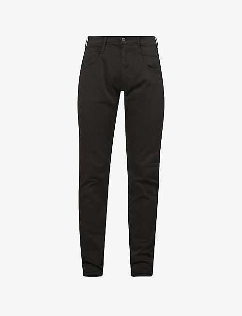 REPLAY: Anbass Hyperflex slim-fit stretch-denim jeans