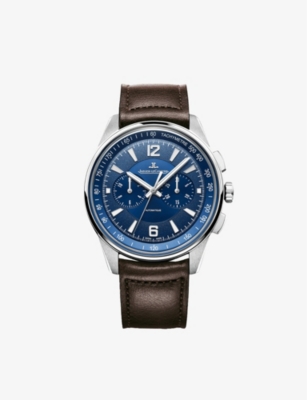 JAEGER-LECOULTRE: Q9028480 Polaris Chronograph stainless-steel and leather automatic watch