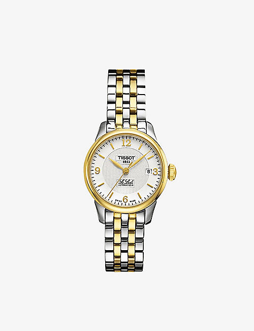 TISSOT: T41218334 Le Locle yellow gold-toned stainless steel automatic watch