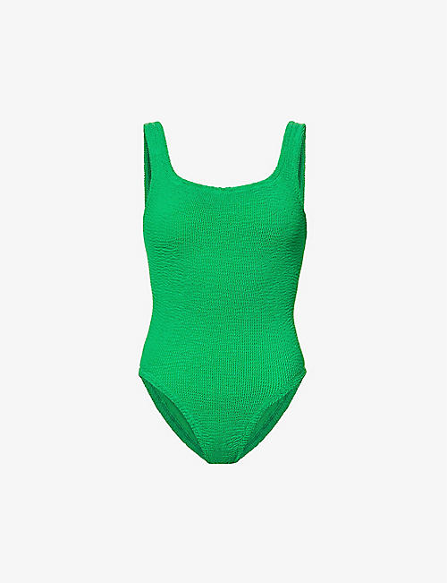 HUNZA G: Square-neck swimsuit