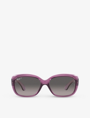 RAY-BAN: RB4101 Jackie Ohh rectangle-frame acetate sunglasses
