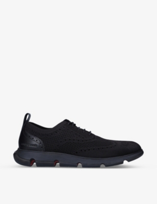 COLE HAAN: 4 Zerogrand Stitchlite wool knit oxford trainers