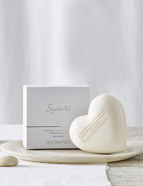 THE WHITE COMPANY: Seychelles heart-shaped soap 150g