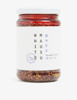 CONDIMENTS & PRESERVES: White Mausu peanut rāyu chilli oil 240g