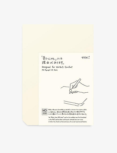 MIDORI: Blank-page paper A5 notepad 21cm x 15.8cm