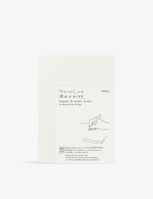 MIDORI: Blank cotton-paper A5 pad 21cm x 14.8cm