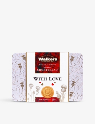 WALKERS: With Love pure butter shortbread tin 300g