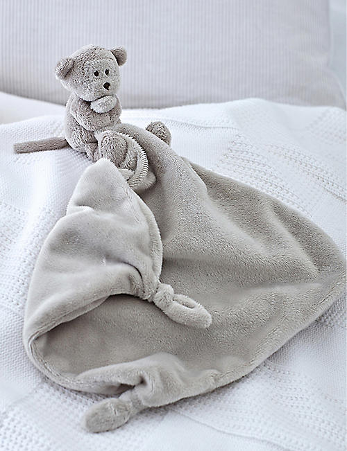 THE LITTLE WHITE COMPANY: Marcel monkey recycled-polyester comforter