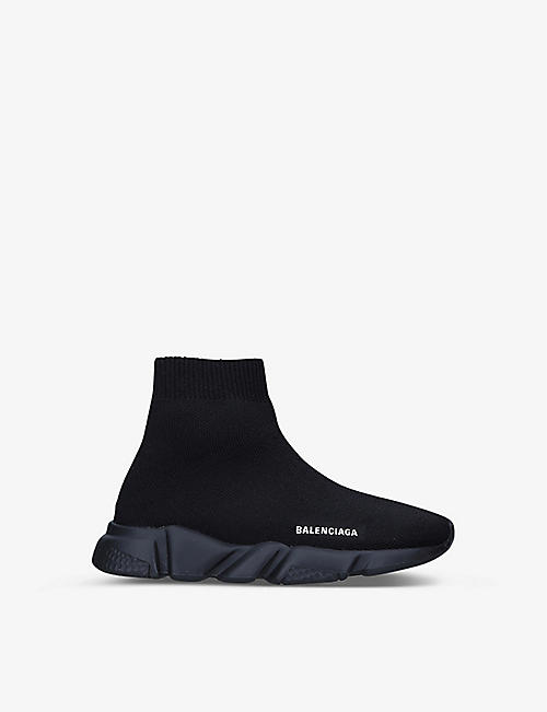BALENCIAGA: Kids' Speed high-top knitted trainers