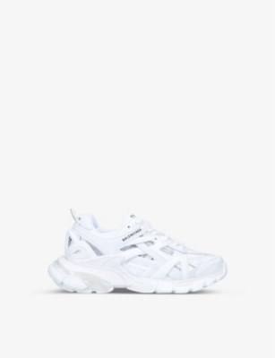 BALENCIAGA: Track panelled mesh-woven trainers 4-8 years
