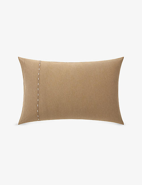 BOSS: Sense cotton and modal-blend pillowcase 50cm x 75cm