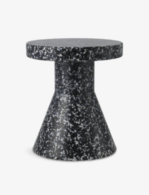 NORMANN: Bit mottled recycled-plastic stool 42cm
