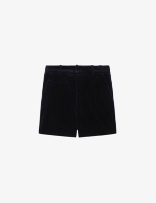 ZADIG&VOLTAIRE: Structured-waist velour shorts