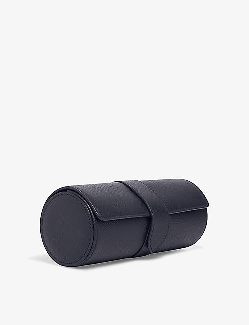 SMYTHSON: Panama grained leather watch roll