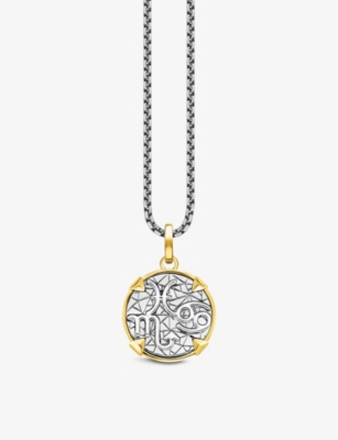 THOMAS SABO: Elements of Nature 18ct yellow gold-plated sterling-silver and cubic zirconia necklace