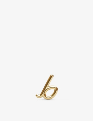 THE ALKEMISTRY: Love Letter B Initial 18ct yellow-gold stud earring