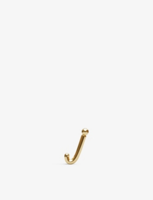 THE ALKEMISTRY: Love Letter J Initial 18ct yellow-gold stud earring