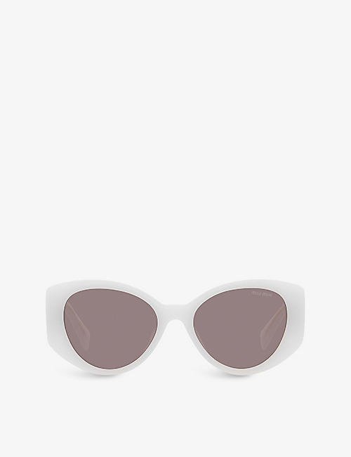 MIU MIU: MU 03WS acetate cat-eye sunglasses