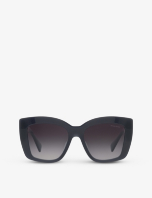 MIU MIU: MU 04WS acetate square sunglasses