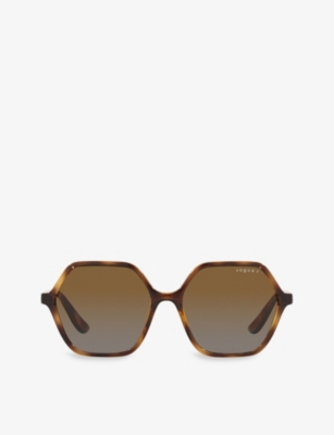 VOGUE: VO5361S irregular-frame tortoiseshell acetate sunglasses