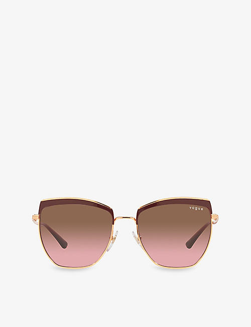 VOGUE: VO4234S irregular-frame metal sunglasses