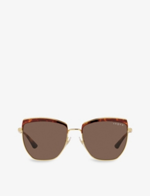 VOGUE: VO4234S irregular-frame metal sunglasses