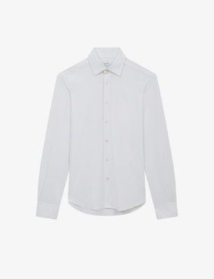 REISS: Storm slim-fit cotton-twill shirt