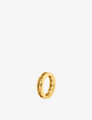 BVLGARI: B.zero1 18ct yellow-gold band ring