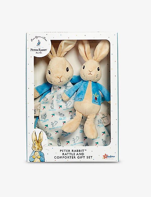 PETER RABBIT: Peter Rabbit comforter and rattle gift set