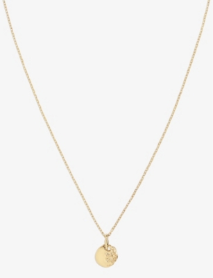 MARIA BLACK: Aspen 22ct gold-plated 925 sterling-silver pendant necklace