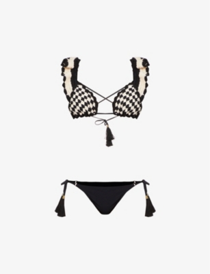 ZIMMERMANN Anneke Crochet Cotton Knit Bikini Selfridges