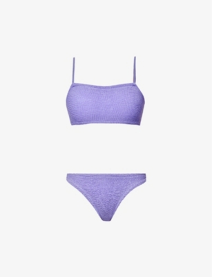 HUNZA G Gigi Crinkled Bikini Selfridges