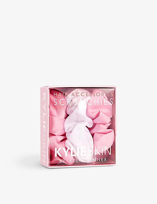 KYLIE BY KYLIE JENNER: Pack of three synthetic scrunchies