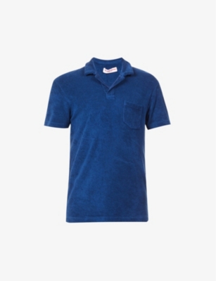ORLEBAR BROWN: Terry brand-tab relaxed-fit cotton polo shirt