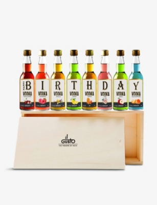 IL GUSTO: Happy Birthday vodka tasting gift set 8x40ml