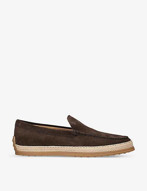 TODS: Gommino slip-on suede penny loafers