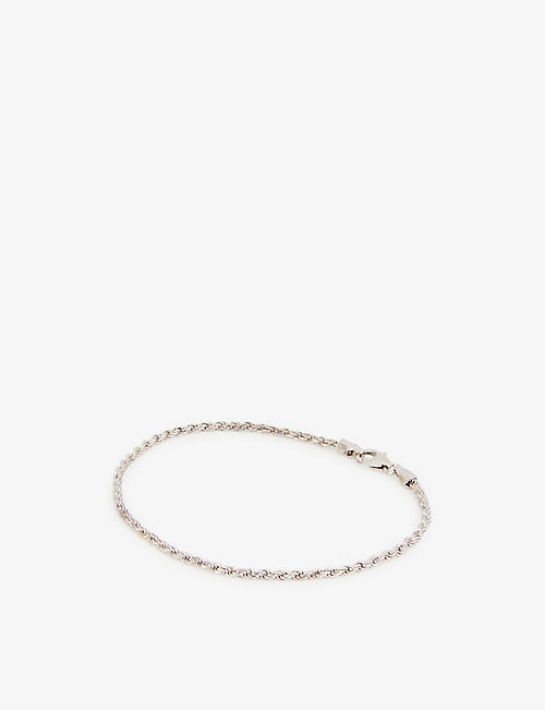 MIANSAI: Rope Chain sterling silver polished rhodium-plated bracelet