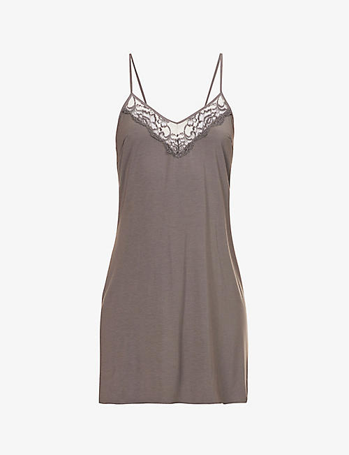 WACOAL: Florilege relaxed-fit stretch-jersey nightdress