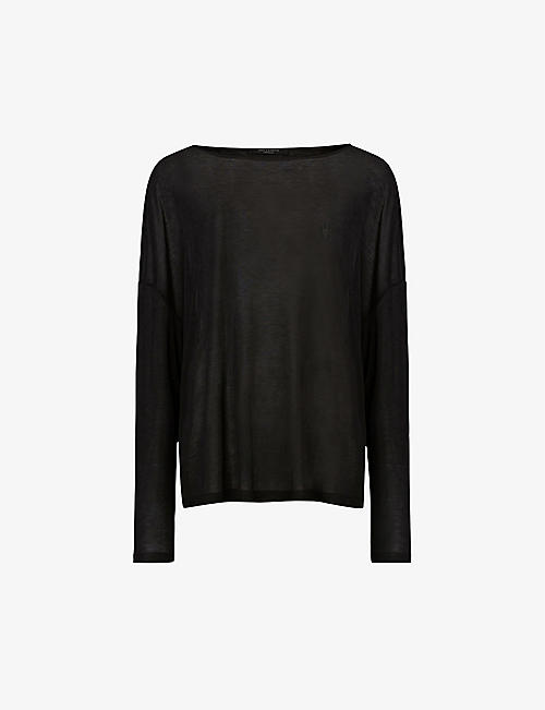 ALLSAINTS: Rita relaxed-fit jersey top