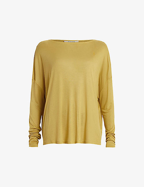 ALLSAINTS: Rita relaxed-fit jersey top