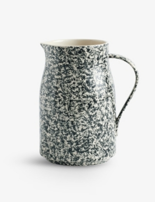 HAY: Sobremesa hand-painted monochrome stoneware jug 2L