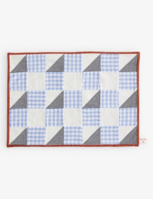 HAY: Sobremesa patchwork linen and cotton-blend placemat 43cm x 31cm