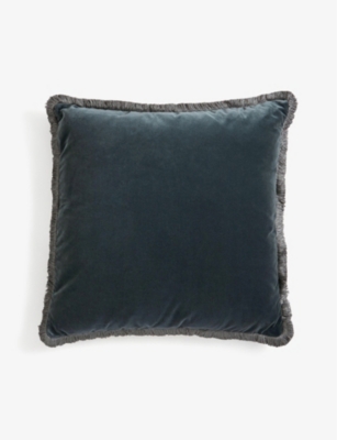 SOHO HOME: Margeaux square velvet cushion 65cm x 65cm