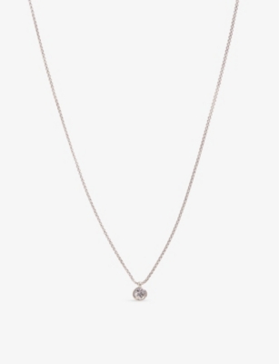 TED BAKER: Sininaa crystal and brass necklace