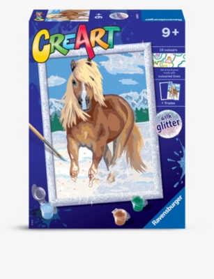 CREART: Horse paint by numbers activity kit