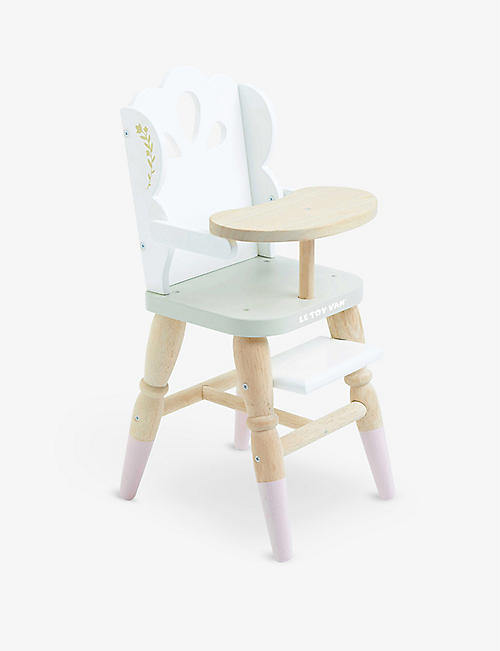 LE TOY VAN: Doll wooden high chair 45cm