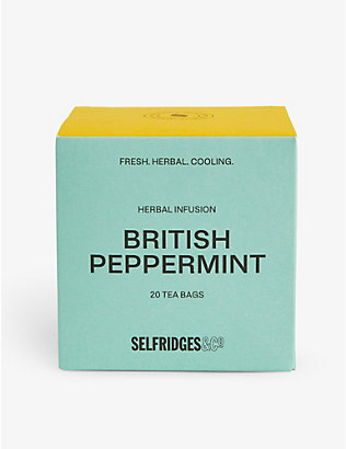 SELFRIDGES SELECTION: British Peppermint tea bags box of 20
